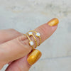 Triple Gold Ring ajustable