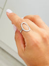 Oval Silver Ring