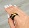 Trío Rings• Black + Gold