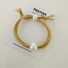 Gold Elastic Bracelet- Pulsera