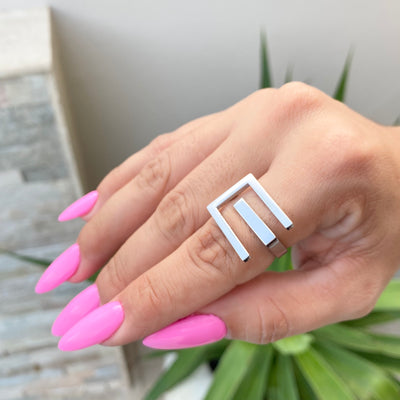 Silver Ring - Square