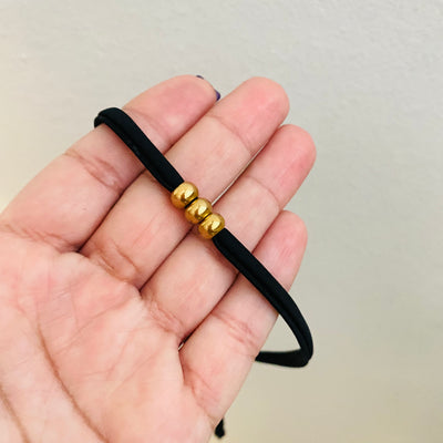 Lycra Black + Gold• Choker o Pulsera